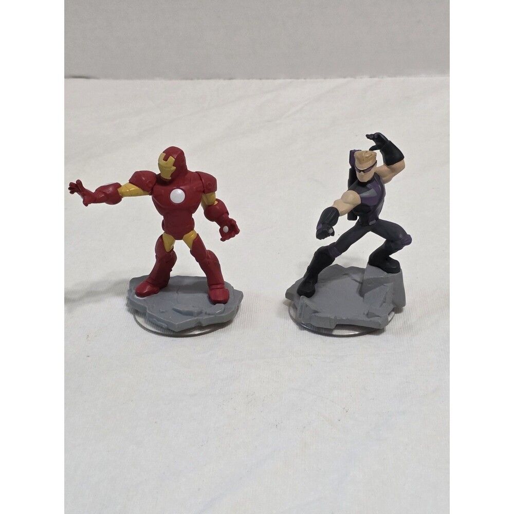 Disney Infinity 2.0 Marvel Action Figures Ironman, Hawkeye